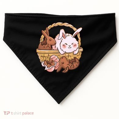 Fat Easter Bunny Cute USA-Made Doggie Bandana
