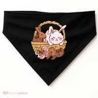 Fat Easter Bunny Cute USA-Made Doggie Bandana thumb 0
