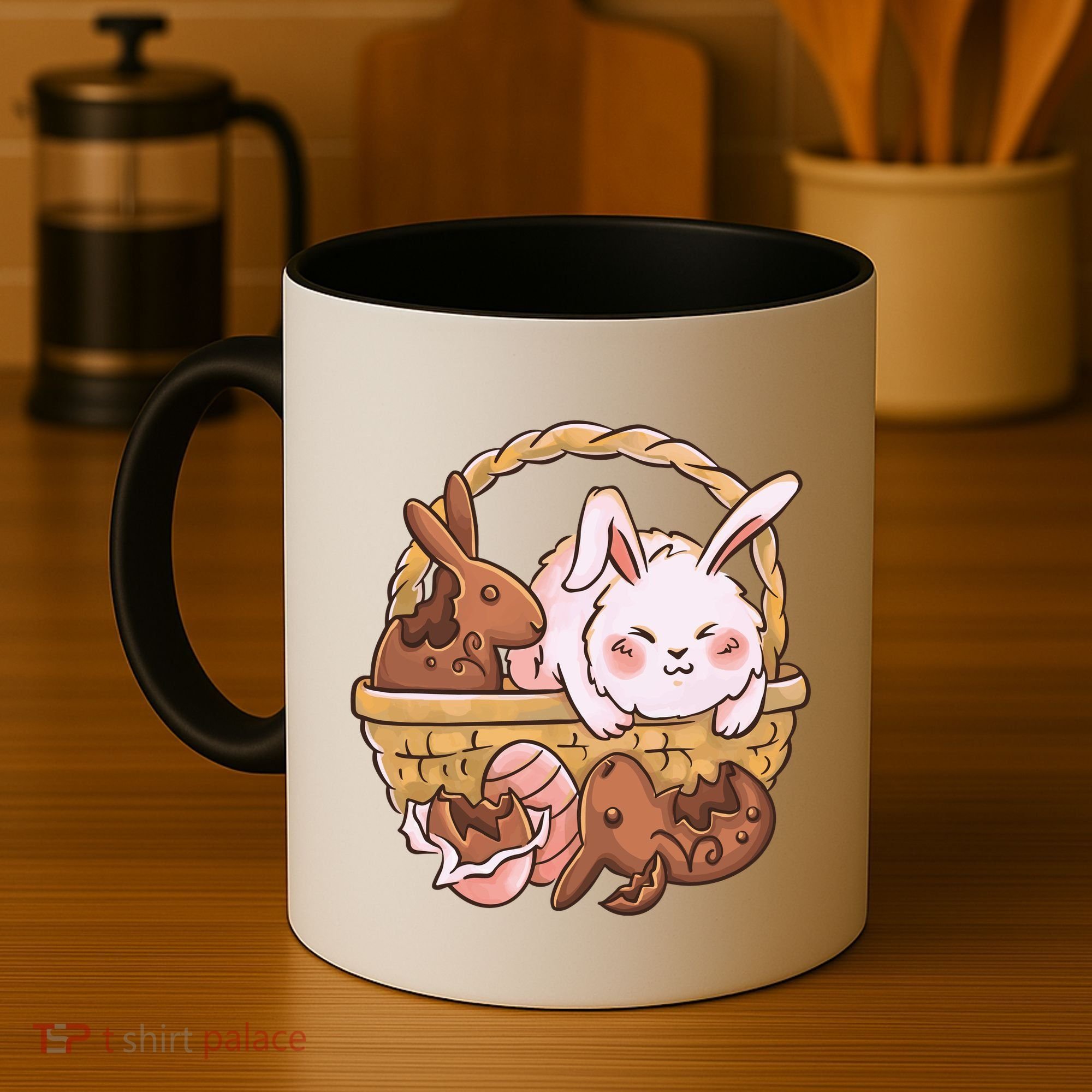 Fat Easter Bunny Cute Coffee Mug
