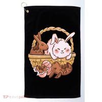 Fat Easter Bunny Cute Golf Towel thumb 0