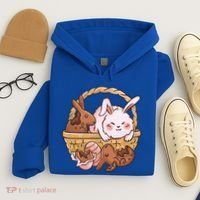 Fat Easter Bunny Cute Hoodie thumb 4