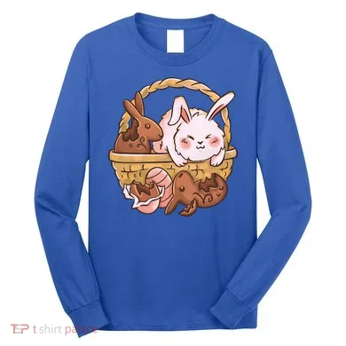 Fat Easter Bunny Cute Long Sleeve Shirt