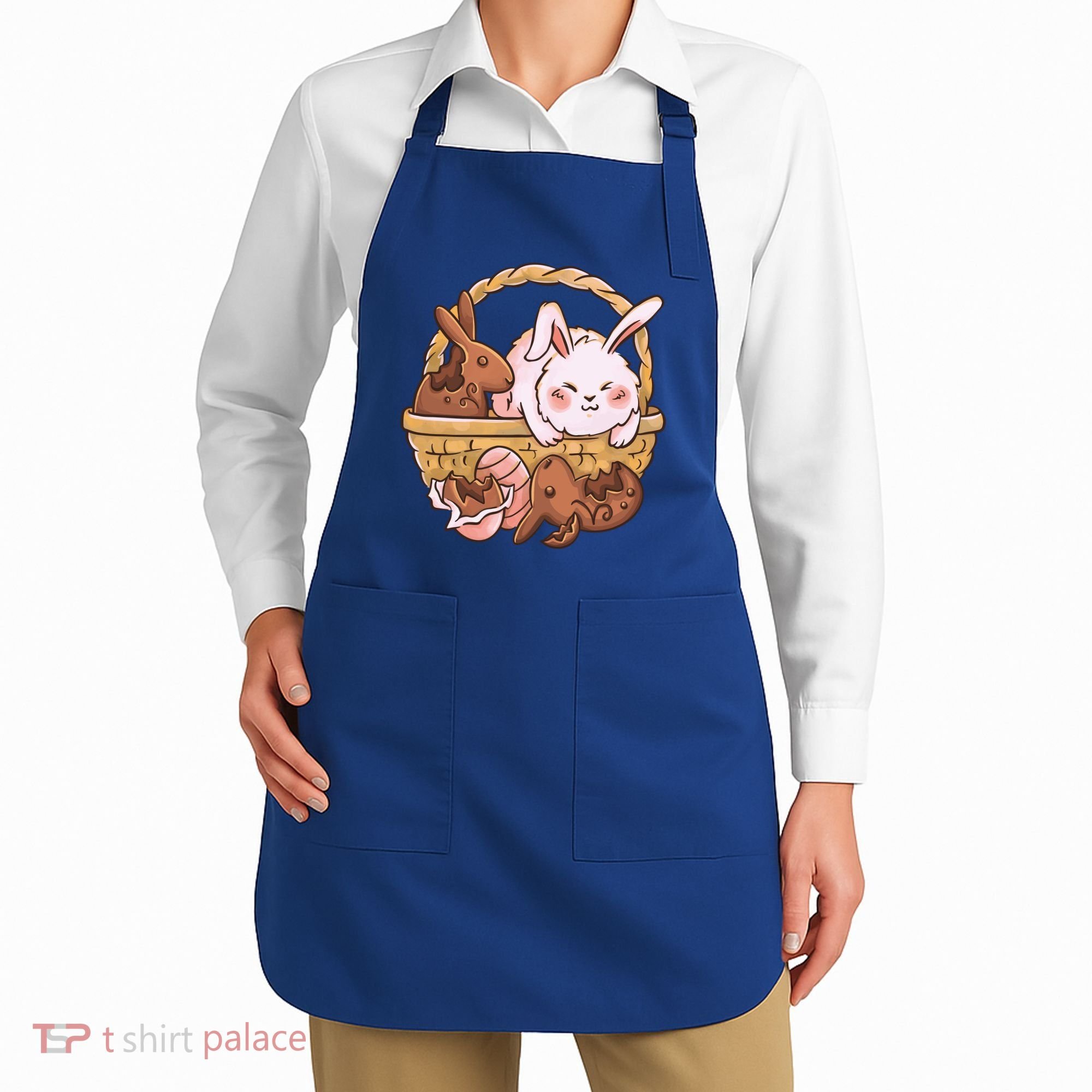 Fat Easter Bunny Cute Apron