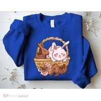 Fat Easter Bunny Cute Sweatshirt thumb 2