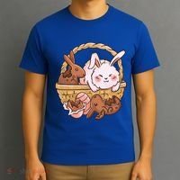 Fat Easter Bunny Cute T-Shirt thumb 3