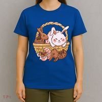 Fat Easter Bunny Cute T-Shirt thumb 4