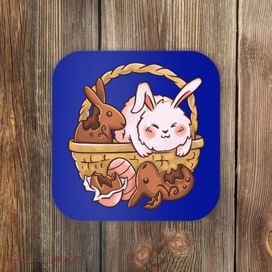 Fat Easter Bunny Cute Coaster