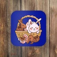 Fat Easter Bunny Cute Coaster thumb 0