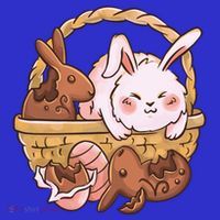 Fat Easter Bunny Cute Coaster thumb 2