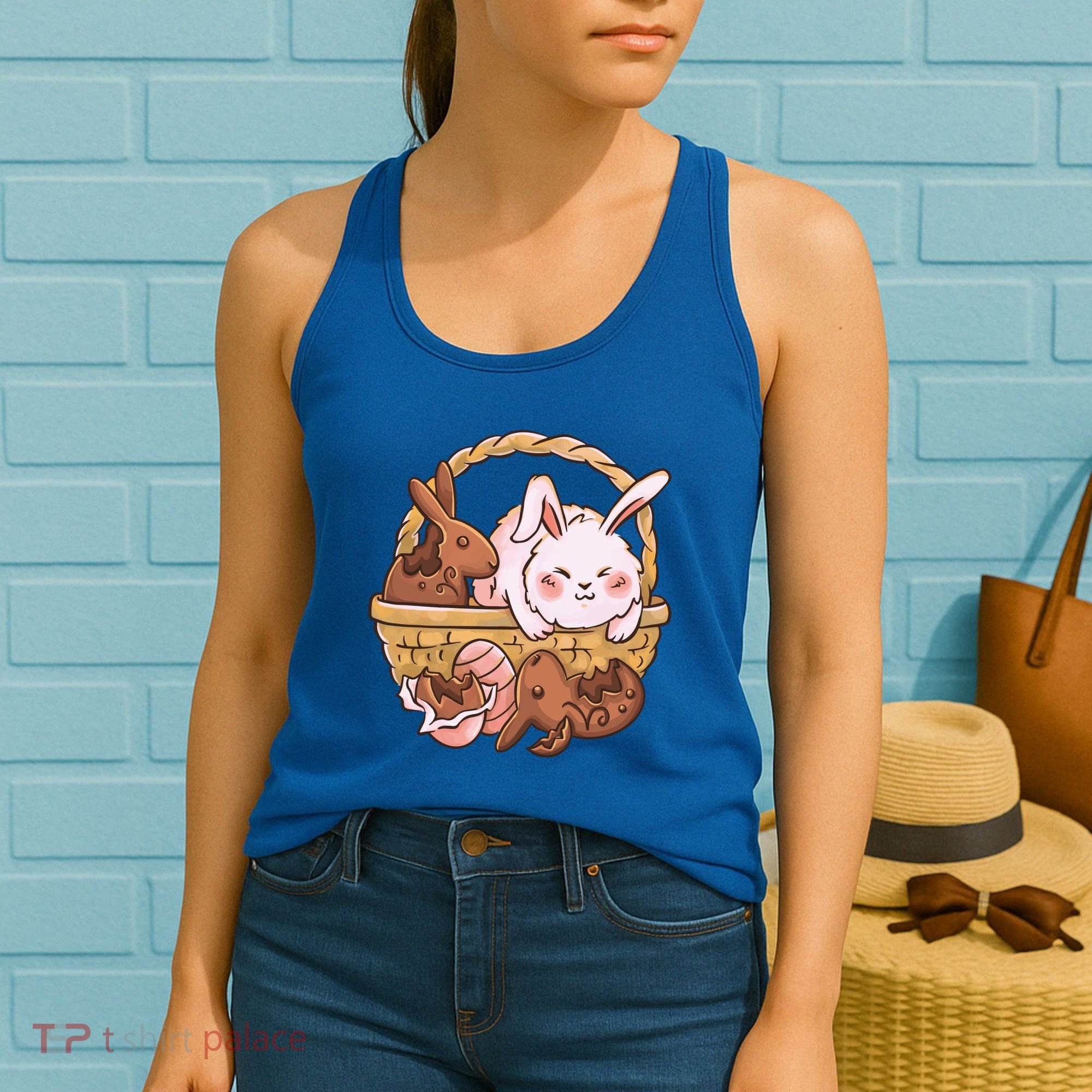 Fat Easter Bunny Cute Women's Tank Top