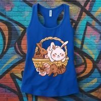 Fat Easter Bunny Cute Women's Tank Top thumb 3