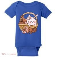 Fat Easter Bunny Cute Baby Bodysuit thumb 0