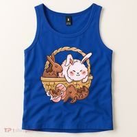 Fat Easter Bunny Cute Tank Top thumb 2