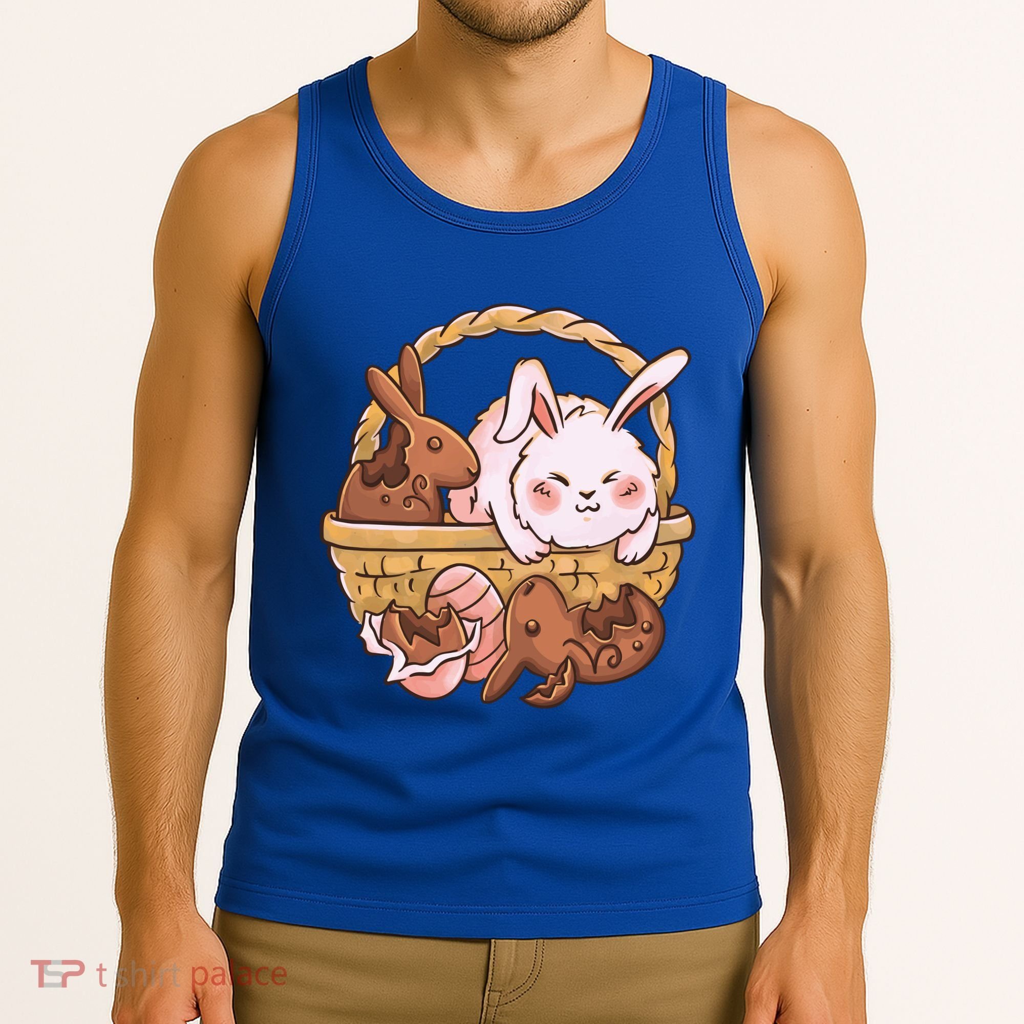 Fat Easter Bunny Cute Tank Top