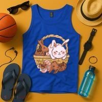 Fat Easter Bunny Cute Tank Top thumb 4