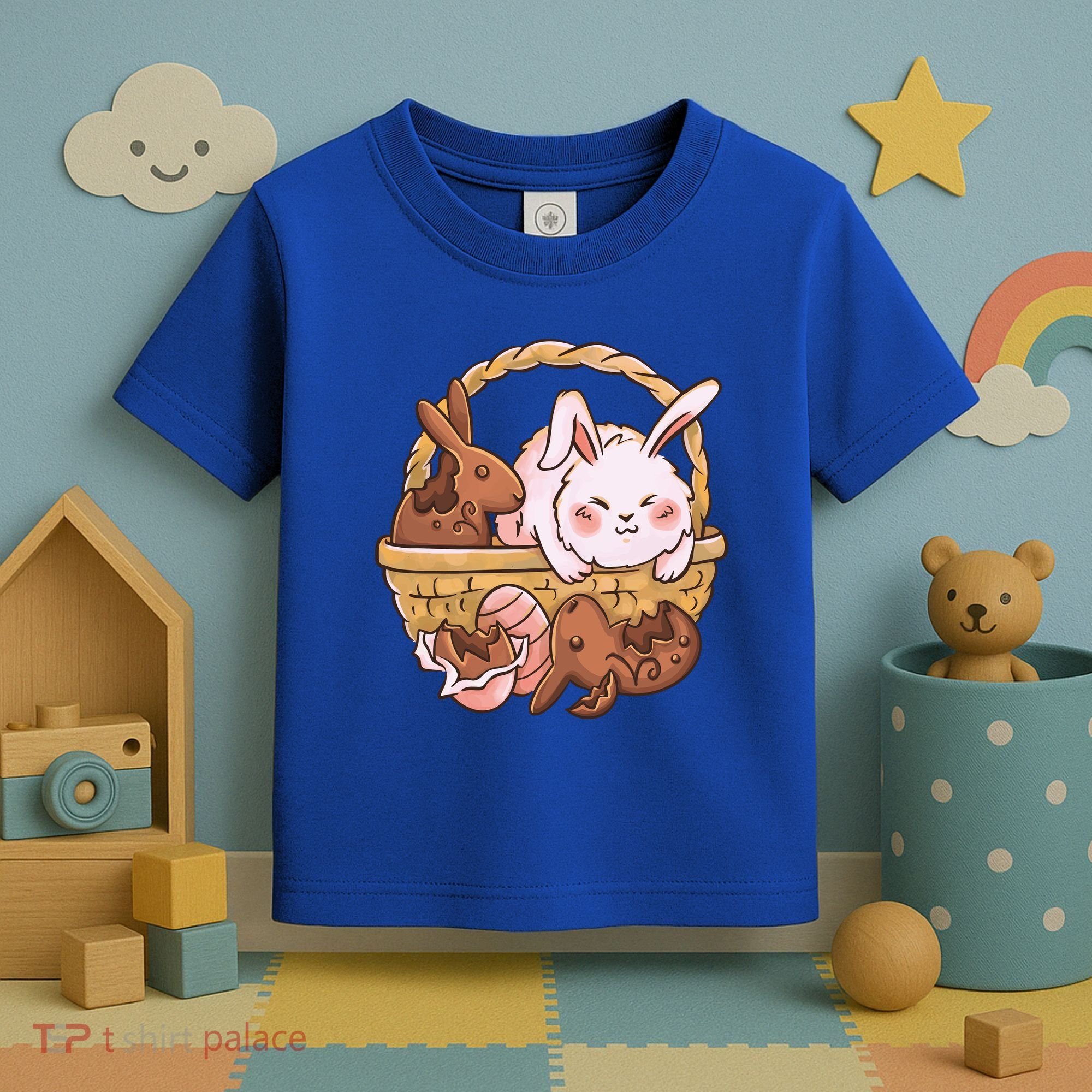 Fat Easter Bunny Cute Toddler T-Shirt