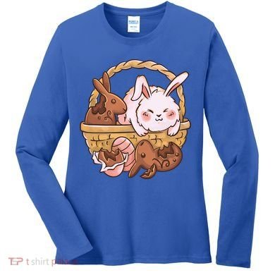 Fat Easter Bunny Cute Women's Long Sleeve Shirt