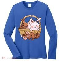 Fat Easter Bunny Cute Women's Long Sleeve Shirt thumb 0