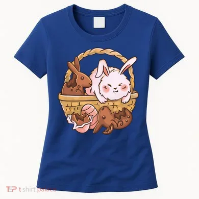 Fat Easter Bunny Cute Women's T-Shirt