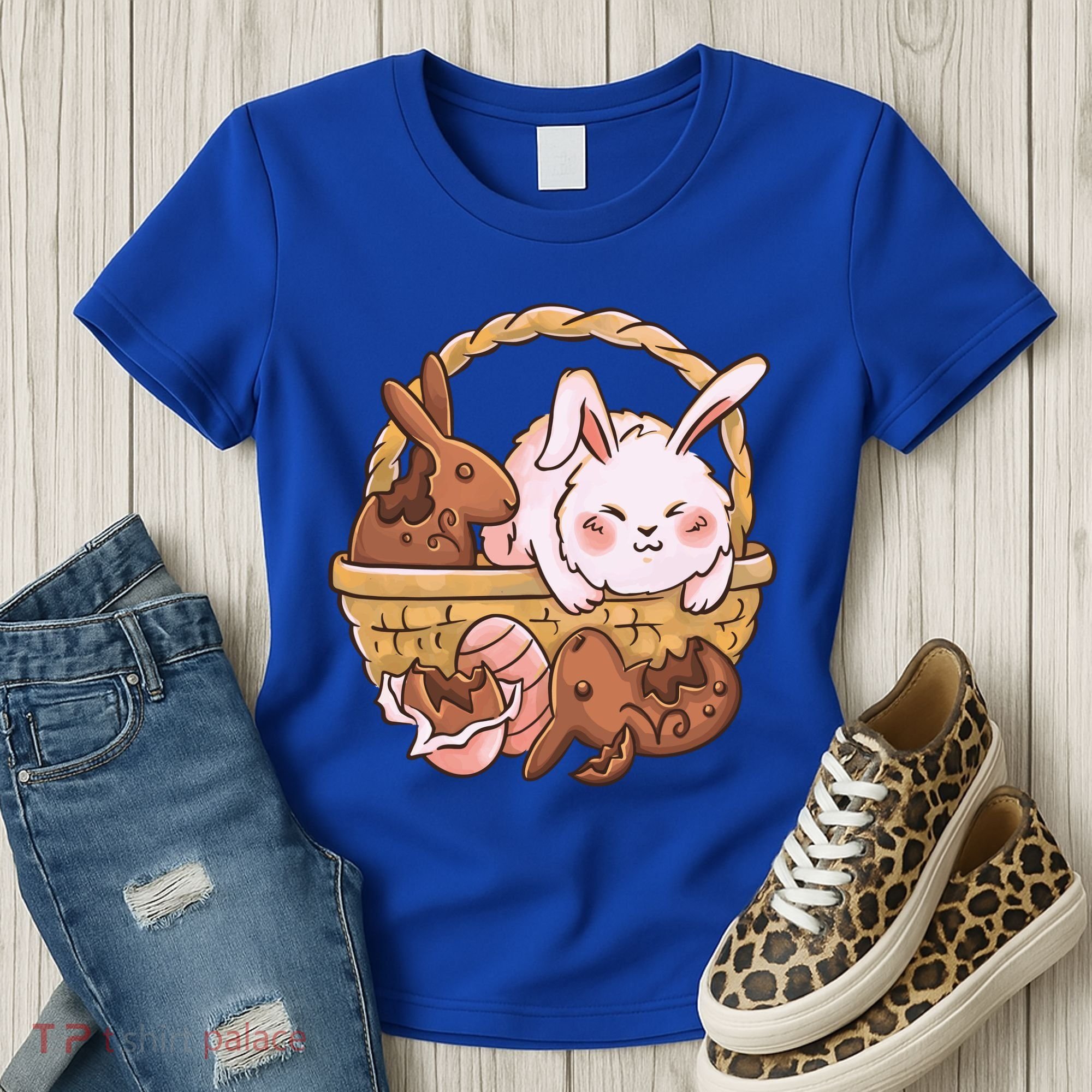 Fat Easter Bunny Cute Women's T-Shirt