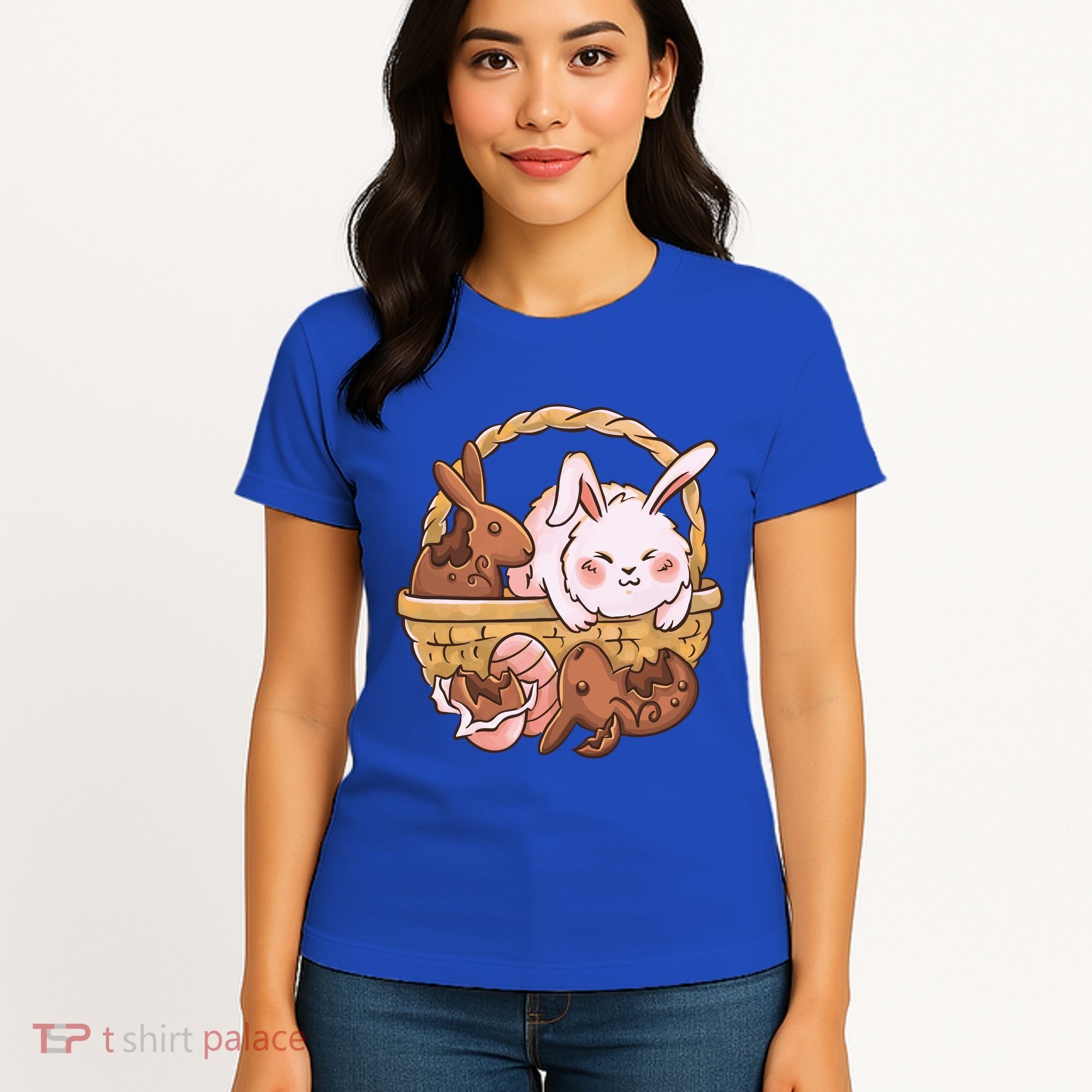 Fat Easter Bunny Cute Women's T-Shirt