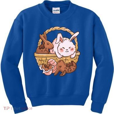 Fat Easter Bunny Cute Kids Sweatshirt