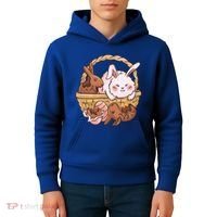 Fat Easter Bunny Cute Kids Hoodie thumb 4