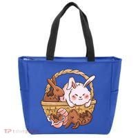Fat Easter Bunny Cute Tote Bag thumb 0