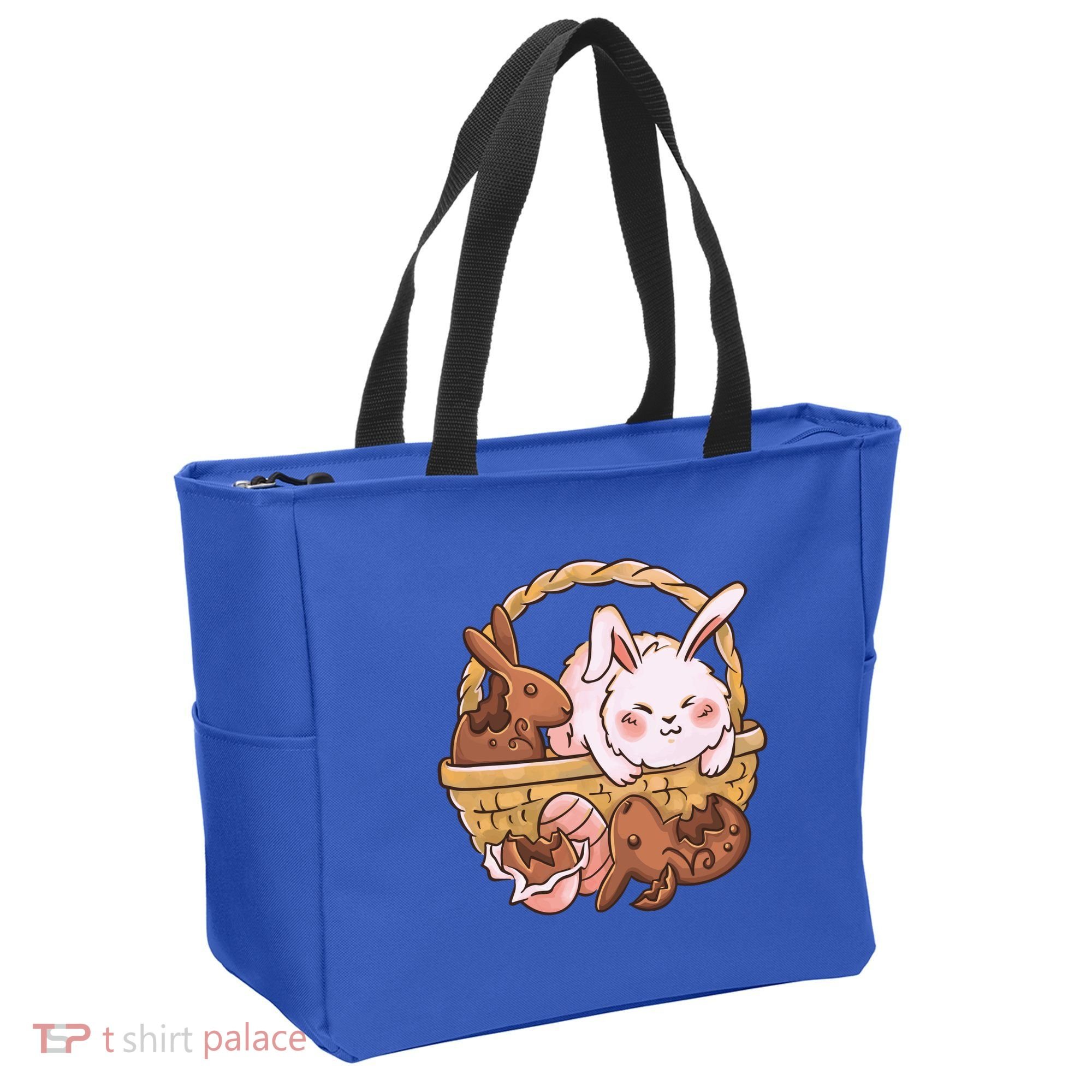 Fat Easter Bunny Cute Tote Bag