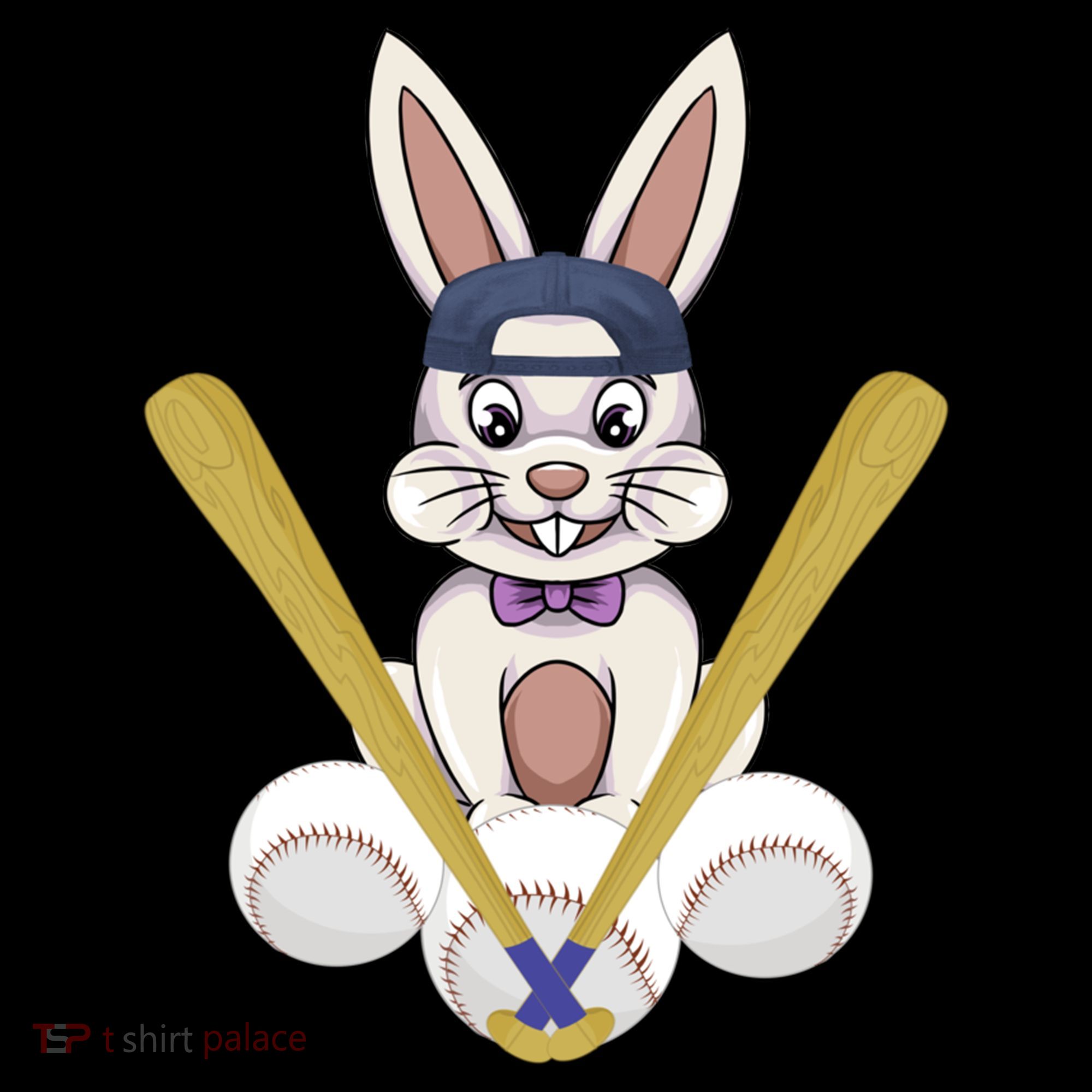 Funny Easter Bunny With Baseball Cap Baseball Lover Pitcher Funny Gift Doggie Tank