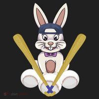Funny Easter Bunny With Baseball Cap Baseball Lover Pitcher Funny Gift Beanie thumb 2