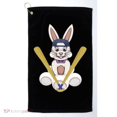 Funny Easter Bunny With Baseball Cap Baseball Lover Pitcher Funny Gift Golf Towel