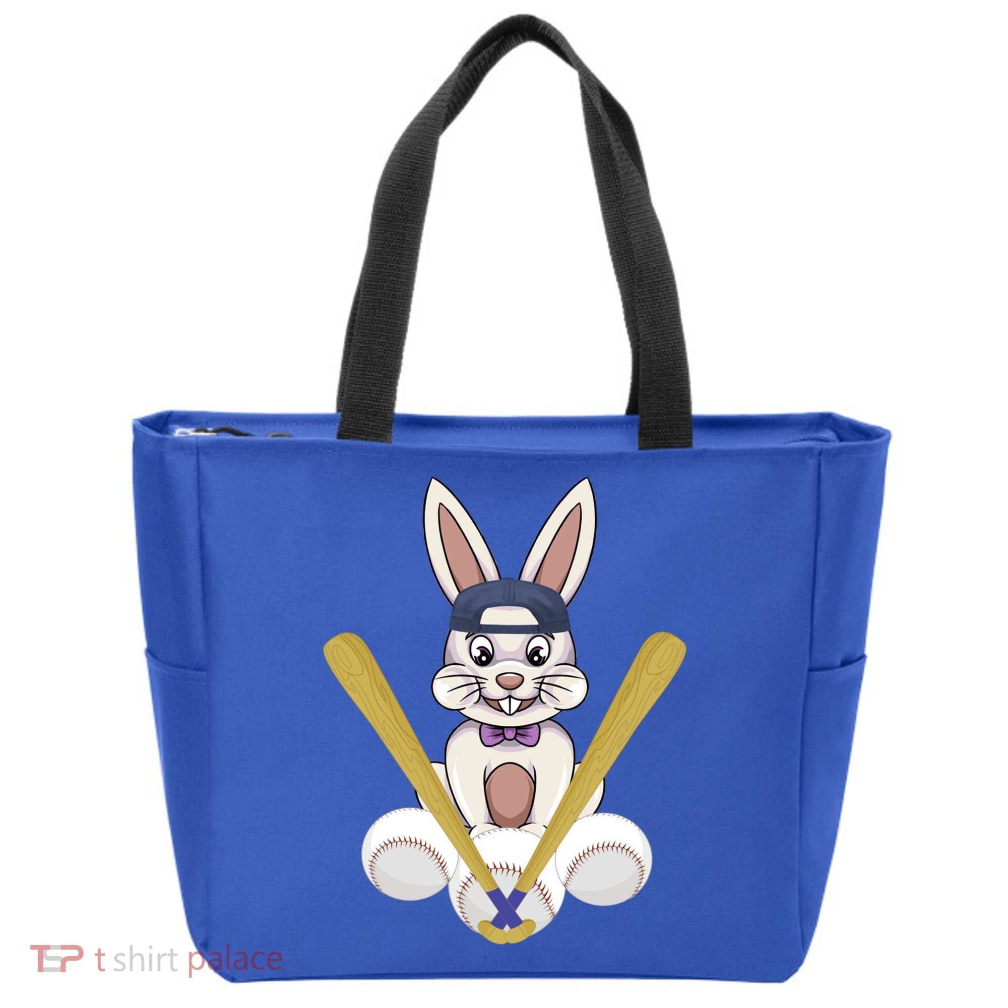 Funny Easter Bunny With Baseball Cap Baseball Lover Pitcher Funny Gift Tote Bag