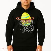 Funny Easter Basketball Egg Hunting Hoodie thumb 2