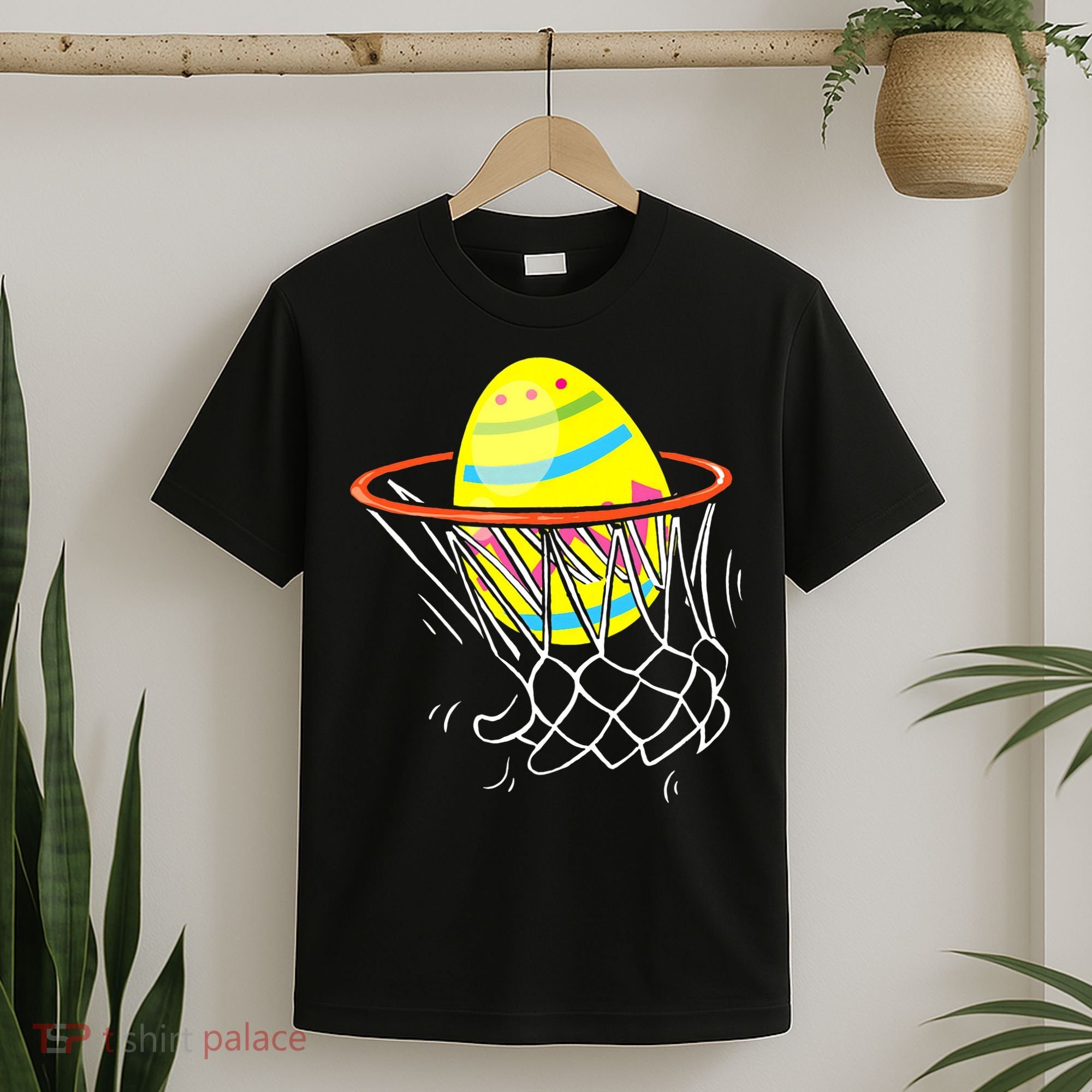 Funny Easter Basketball Egg Hunting T-Shirt