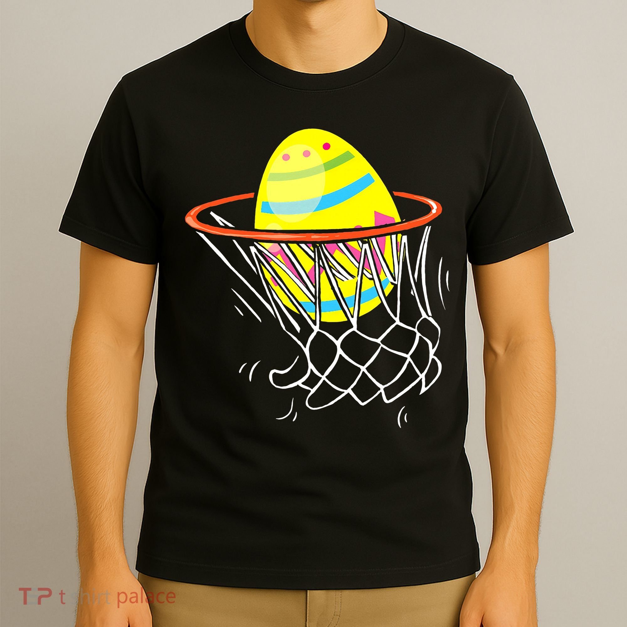 Funny Easter Basketball Egg Hunting T-Shirt