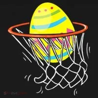 Funny Easter Basketball Egg Hunting Bucket Hat thumb 4
