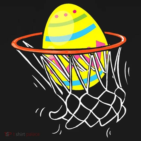 Funny Easter Basketball Egg Hunting Bucket Hat