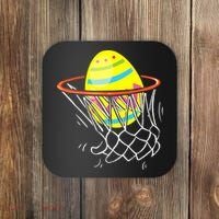 Funny Easter Basketball Egg Hunting Coaster thumb 0
