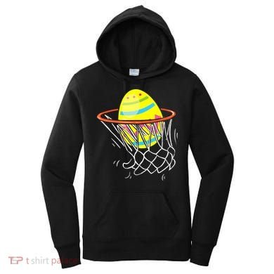 Funny Easter Basketball Egg Hunting Women's Hoodie