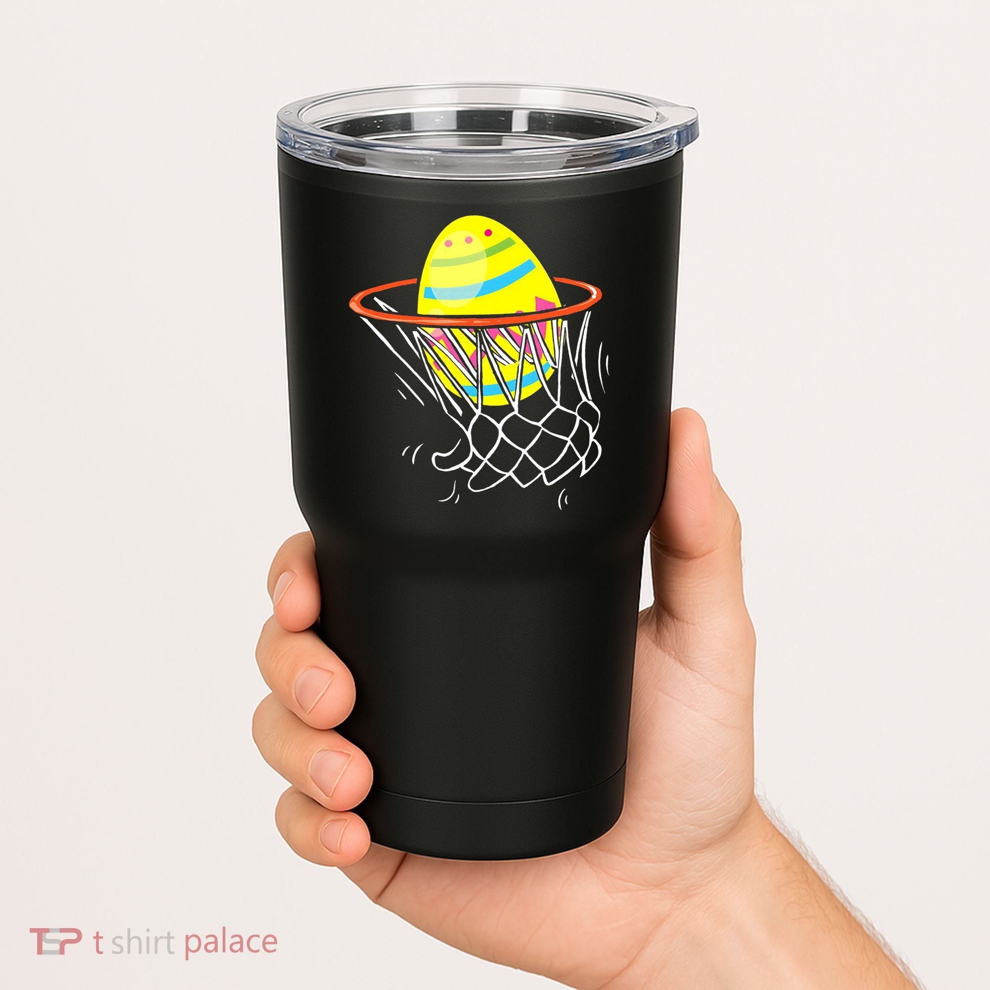 Funny Easter Basketball Egg Hunting Tumbler