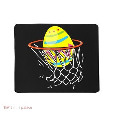 Funny Easter Basketball Egg Hunting Mousepad
