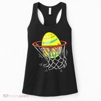 Funny Easter Basketball Egg Hunting Women's Tank Top thumb 0