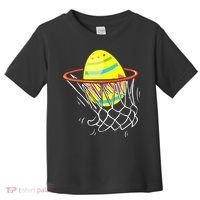 Funny Easter Basketball Egg Hunting Toddler T-Shirt thumb 0