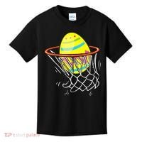 Funny Easter Basketball Egg Hunting Kids T-Shirt thumb 0