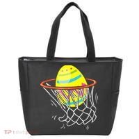 Funny Easter Basketball Egg Hunting Tote Bag thumb 0