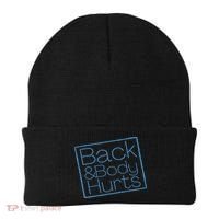 Funny Exercise Back And Body Hurts Funny Workout Beanie thumb 0