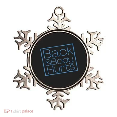 Funny Exercise Back And Body Hurts Funny Workout Ornament