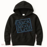 Funny Exercise Back And Body Hurts Funny Workout Kids Hoodie thumb 0