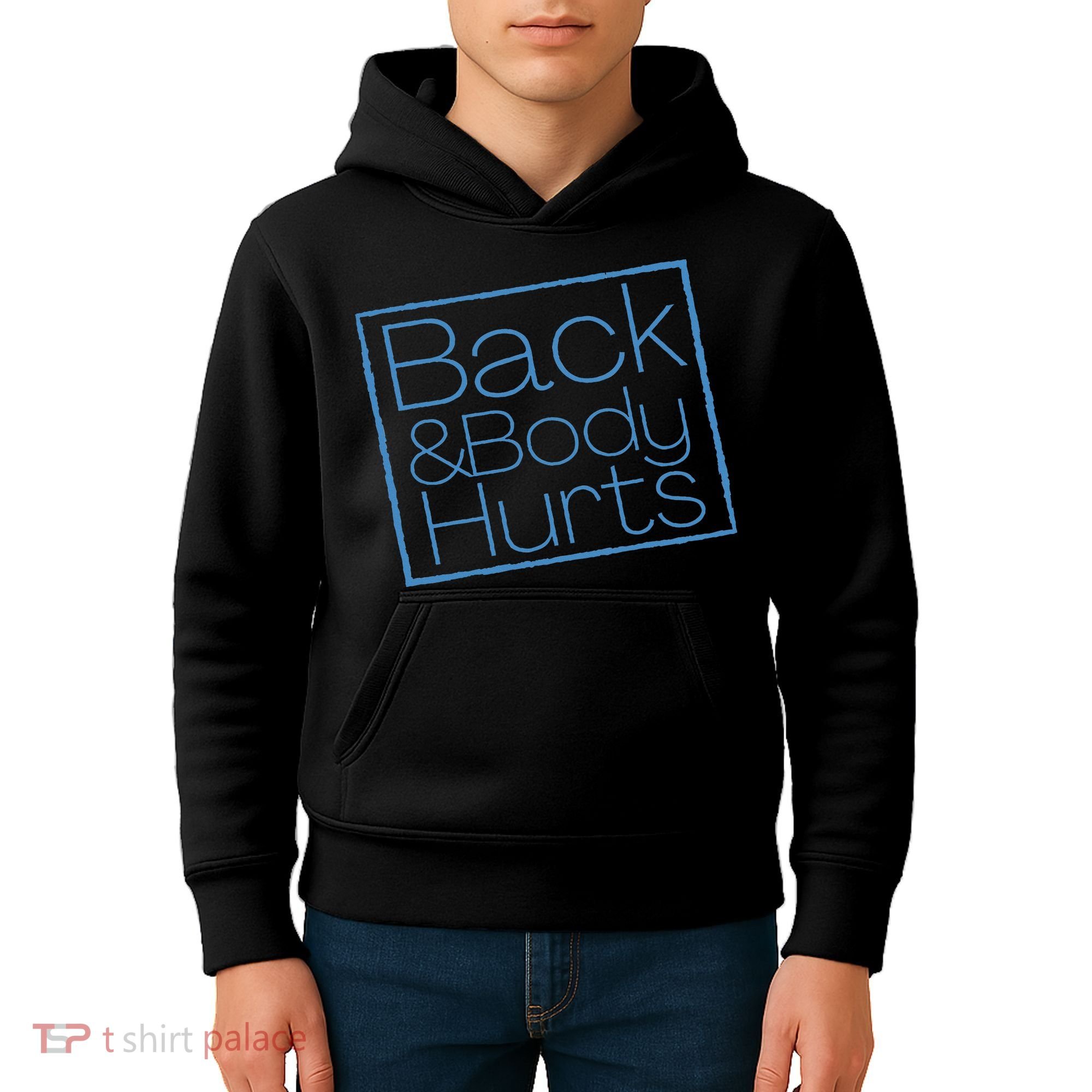 Funny Exercise Back And Body Hurts Funny Workout Kids Hoodie